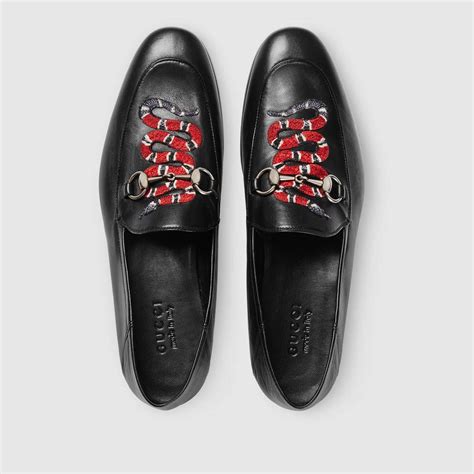 snake embroidery gucci loafer|gucci lace up loafers.